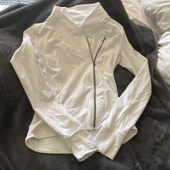 lululemon athletica Jackets & Blazers - White lululemon zip up jacket